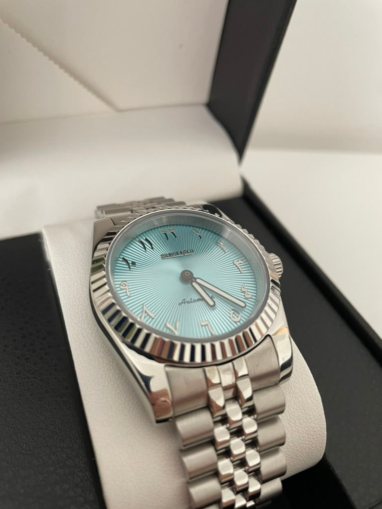 Tiffany Blue Arabic DJ 36mm - Seiko Mods